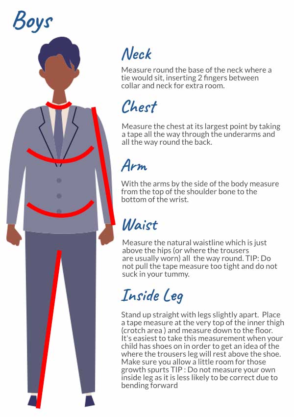 ACE Clothing | Measurement & Sizing Guide